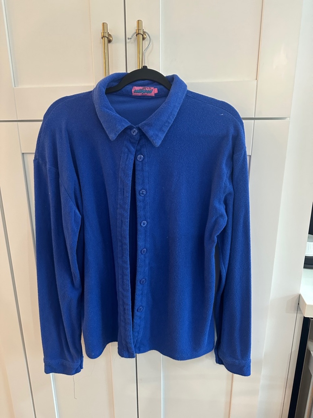 Edikted Royal Blue Button-Down Shirt